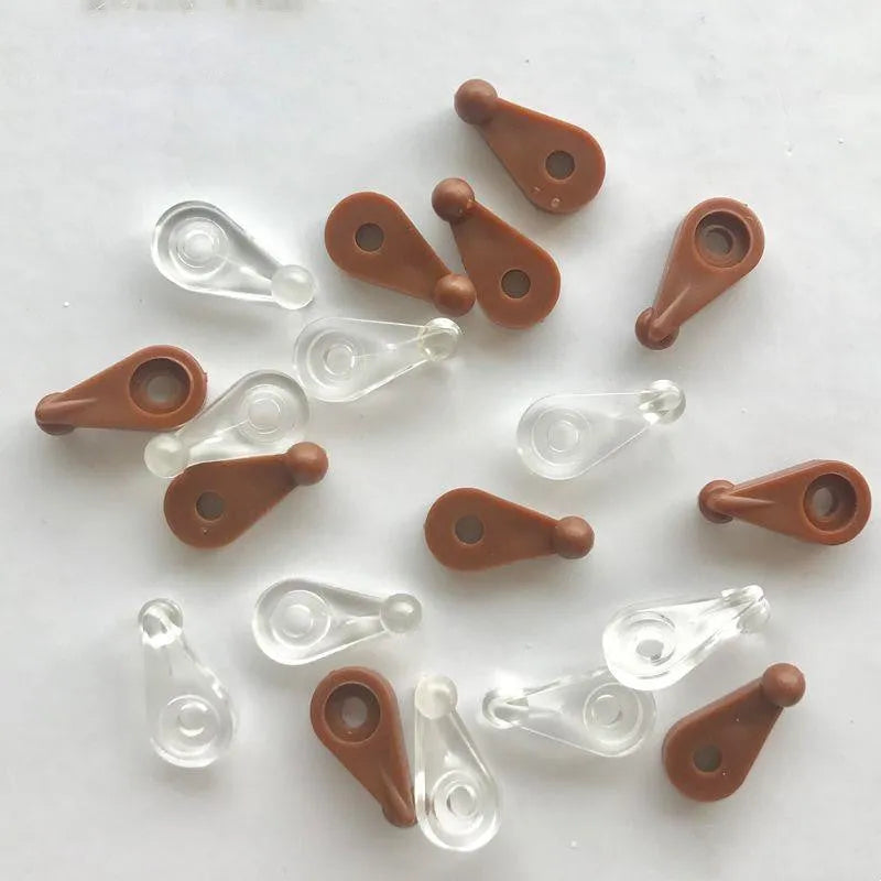 Plastic glass mirror buckle in transparent colour for cabinet built-in fixed installation