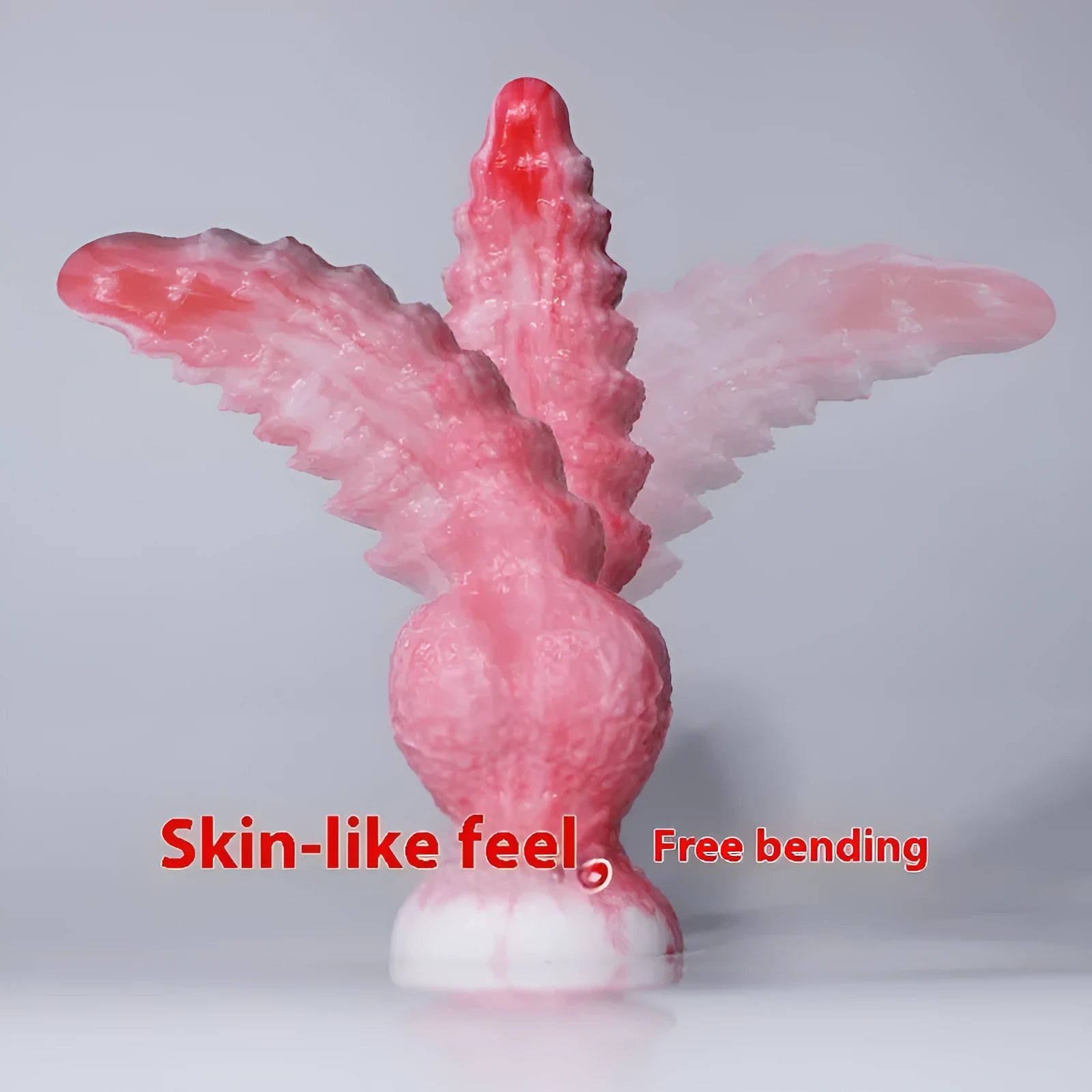 Pink penis-shaped adult masturbation toy made of platinum silicone, showing Berserker model.