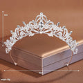 Children's simple purple rhinestone crown headdress with electroplated alloy hair band K9 pointed horse eye rhinestones