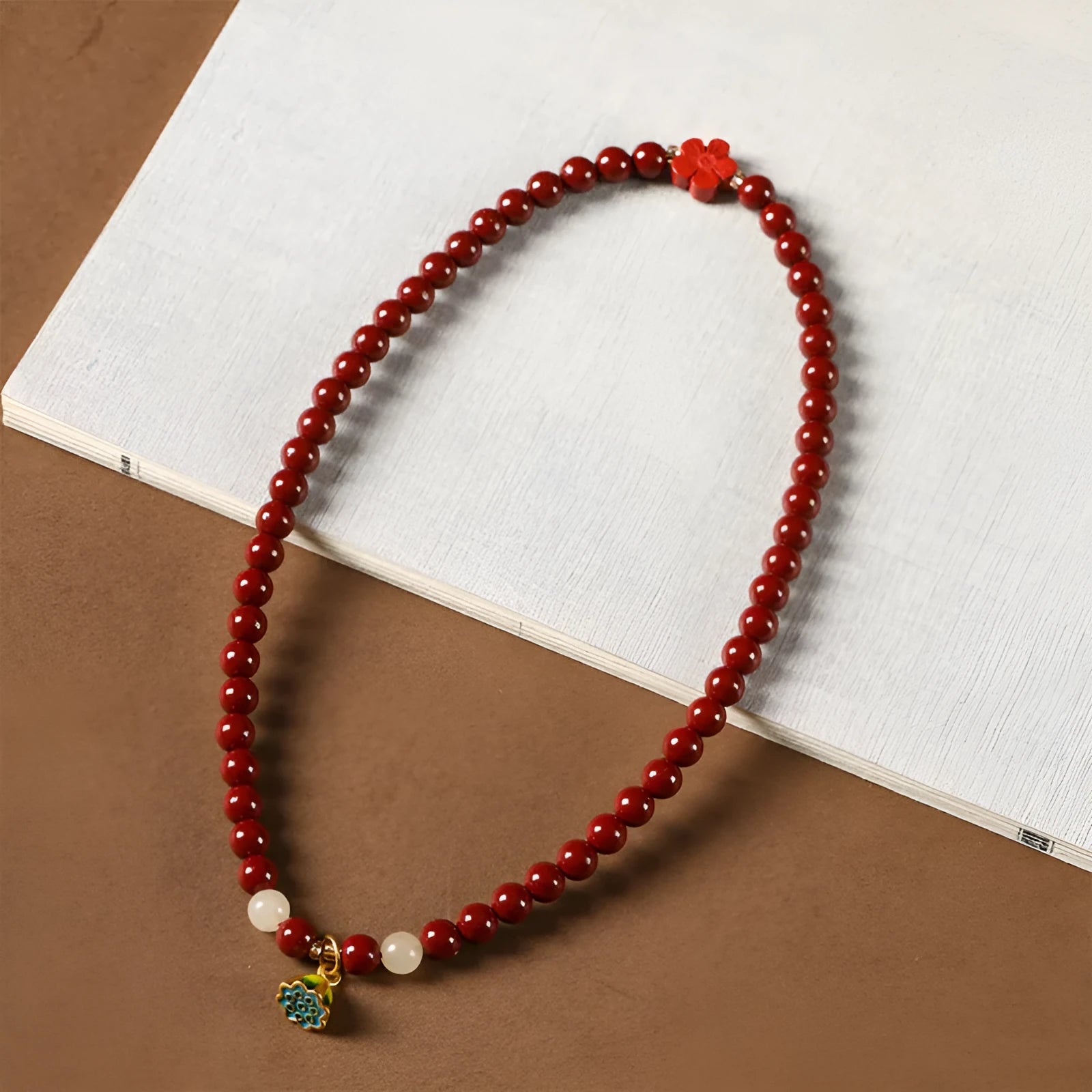 Purple gold sand bracelet with lotus seedpod beads in double circle hand-woven design