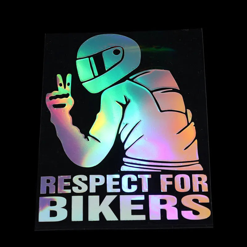 15x11cm biker automobile sticker with Hello Brother design in six colour options