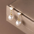 Gold fan-shaped 925 silver earrings for women, geometric design