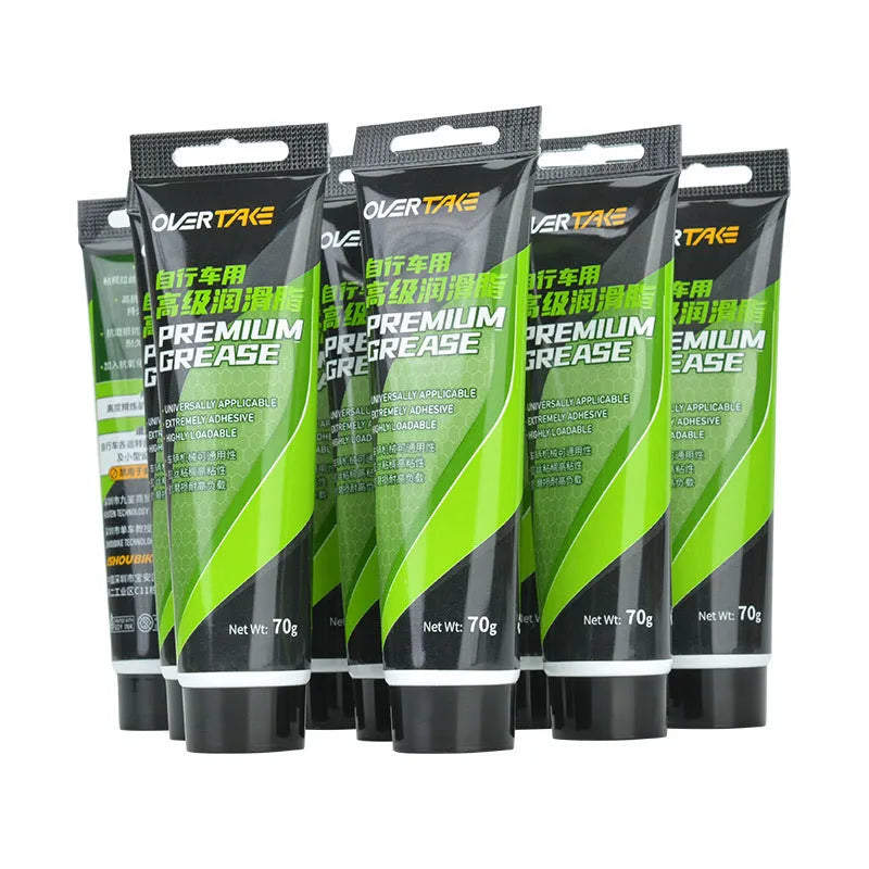 70g bottle of synthetic bicycle grease, waterproof and wear-resistant, green apple scent