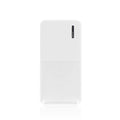 20000mAh black or white power bank with multiple USB ports measuring 140x69x26mm