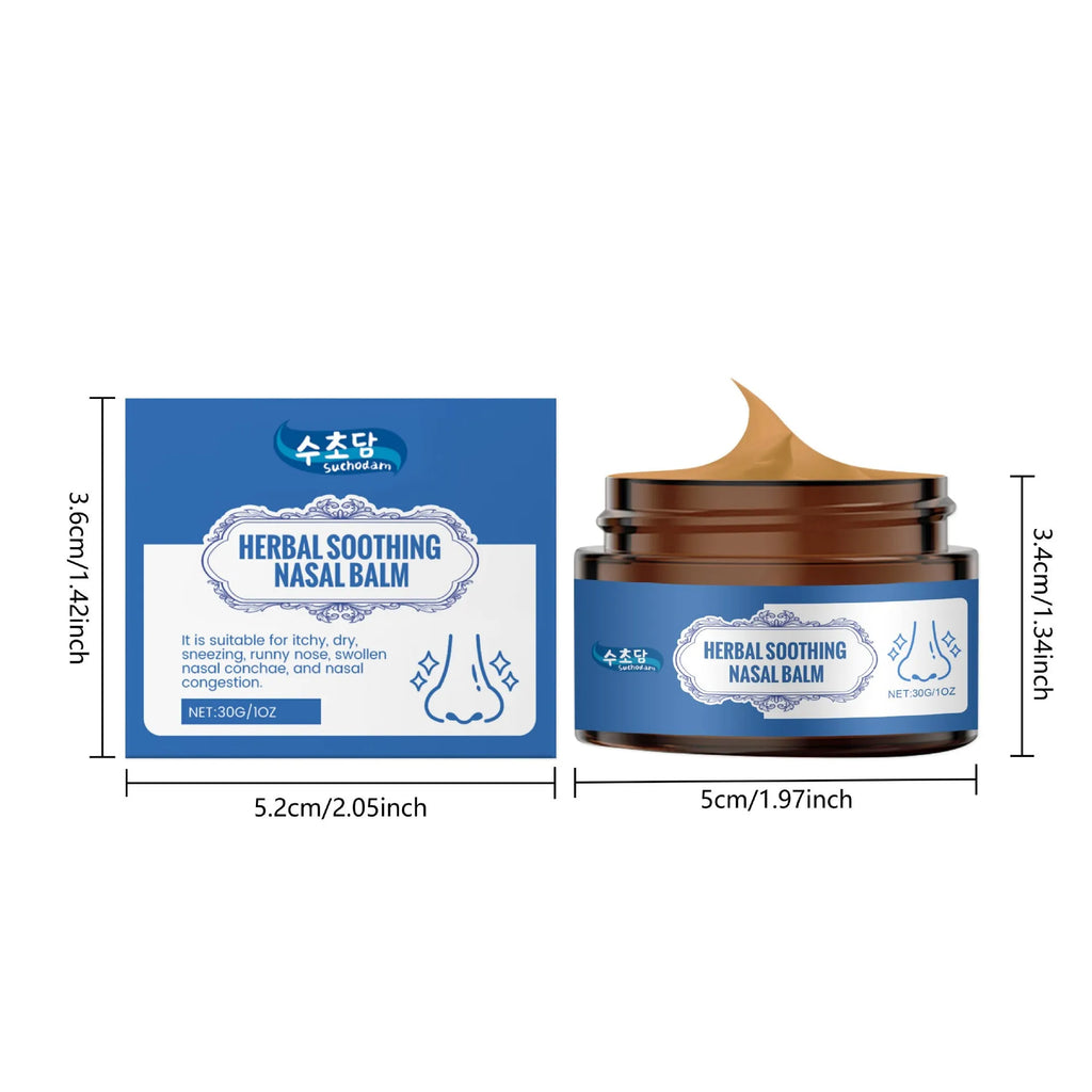 30g nose care soothing cream with mint leaves and herbal extracts for daily nasal comfort