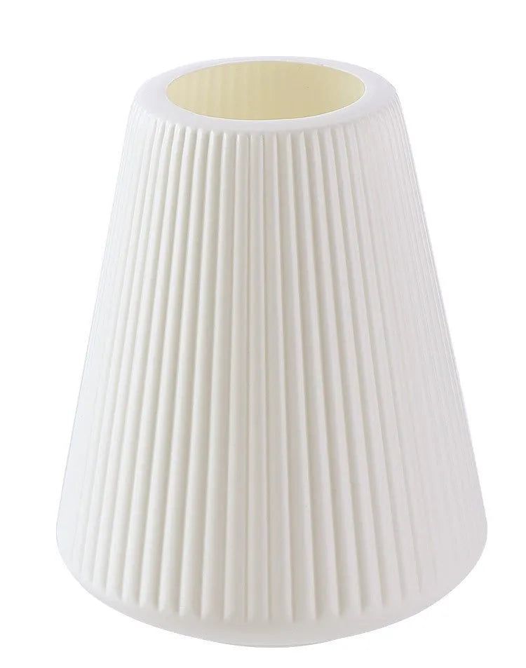 Colourful melamine plastic decorative flower vase in blue, green, pink, or white, 16cm by 20cm