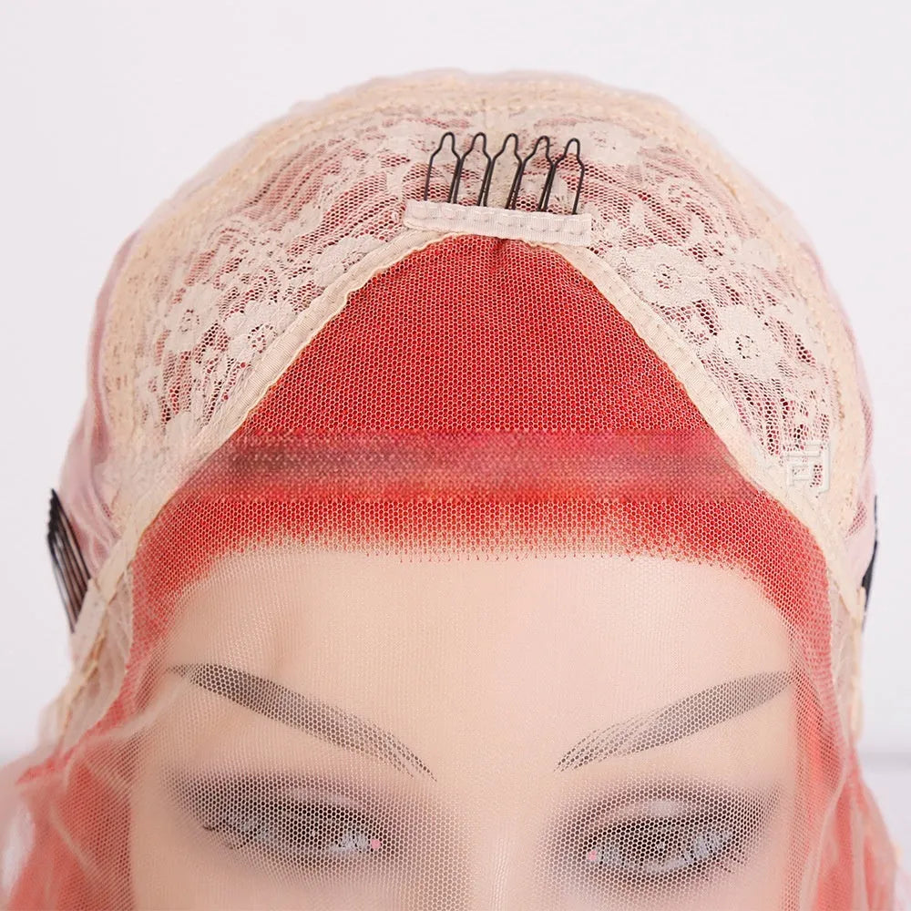 Front lace chemical fibre wig in Korean silk for ladies, available in 8 to 16 inches