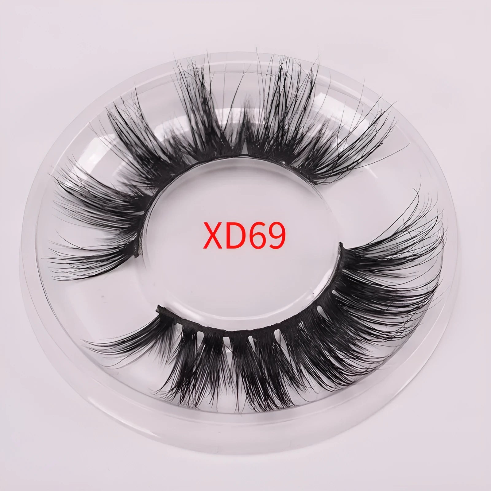 Handmade 5D mink false eyelashes set with application brush and plastic storage cap