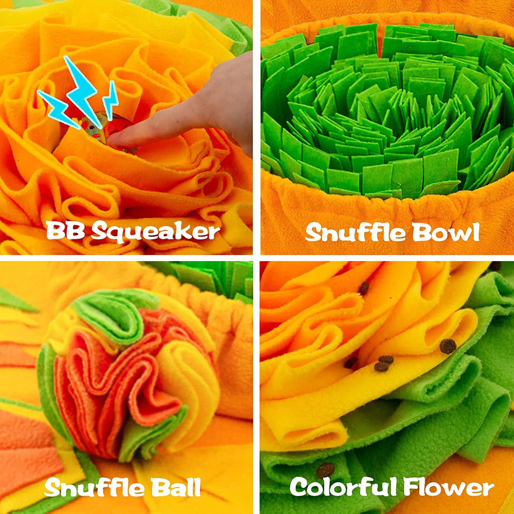 Pet products sniffing pad puzzle interaction mat 85x50cm polar fleece cushion gift ball colour for dogs
