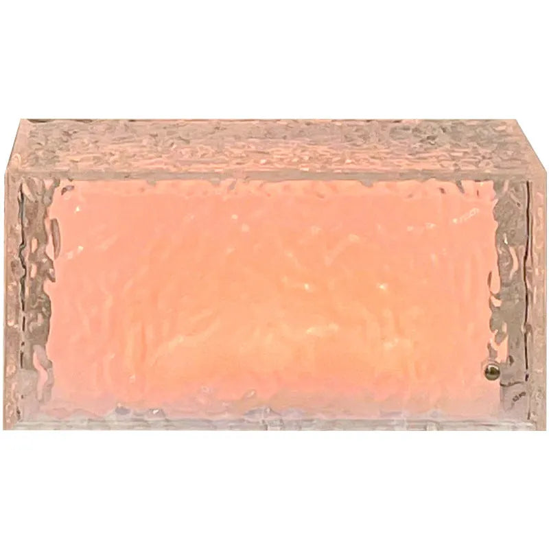 Acrylic ice cube night light with touch control and 16 colour options