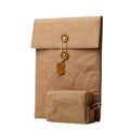 Non-magnetic notebook computer bag liner in paper yellow washed kraft paper for 13 inch laptop