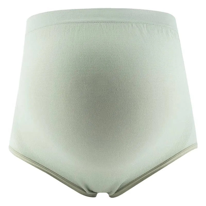 Thin seamless cotton crotch high-waist maternity underwear for pregnant women in neutral colours