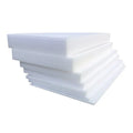 Large white EPE pearl cotton foam board showing texture and 10mm thickness, dimensions 200cm by 100cm.