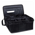 Black Oxford cloth car storage box with 33cm dimensions for vehicle trunk organisation