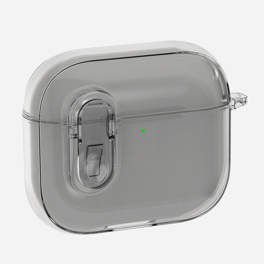 Transparent TPU drop-resistant earphone case for AirPods 4, soft and portable, available in three colours