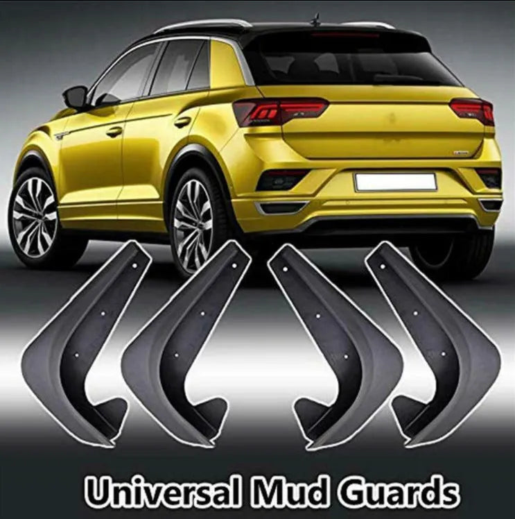 Black plastic universal mudguard splash board 25x22x7cm for General Motors vehicles