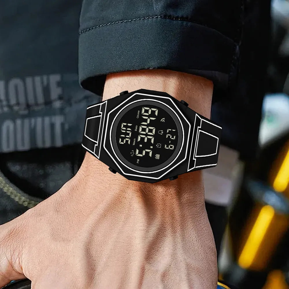 Deep waterproof quartz watch 11mm thickness sports style 1158 series multiple colour options swimming diving