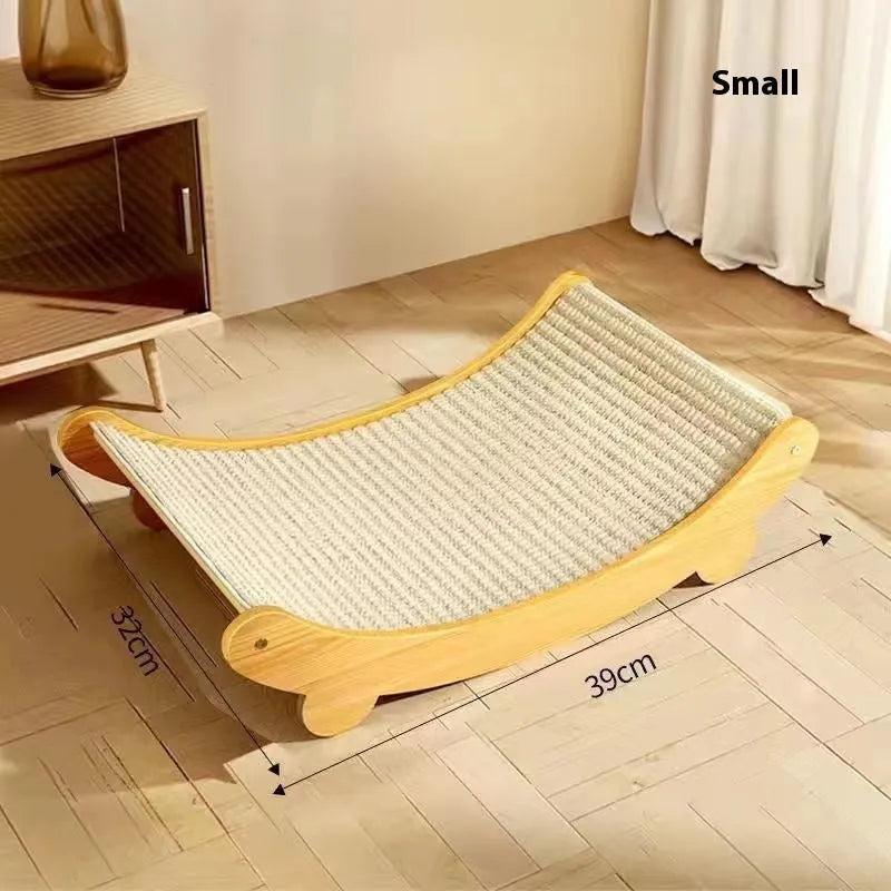 Sisal blanket cat scratch board in pastoral style design