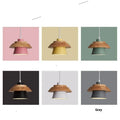 Nordic modern minimalist pendant light 200cm in black with warm bulb for dining room