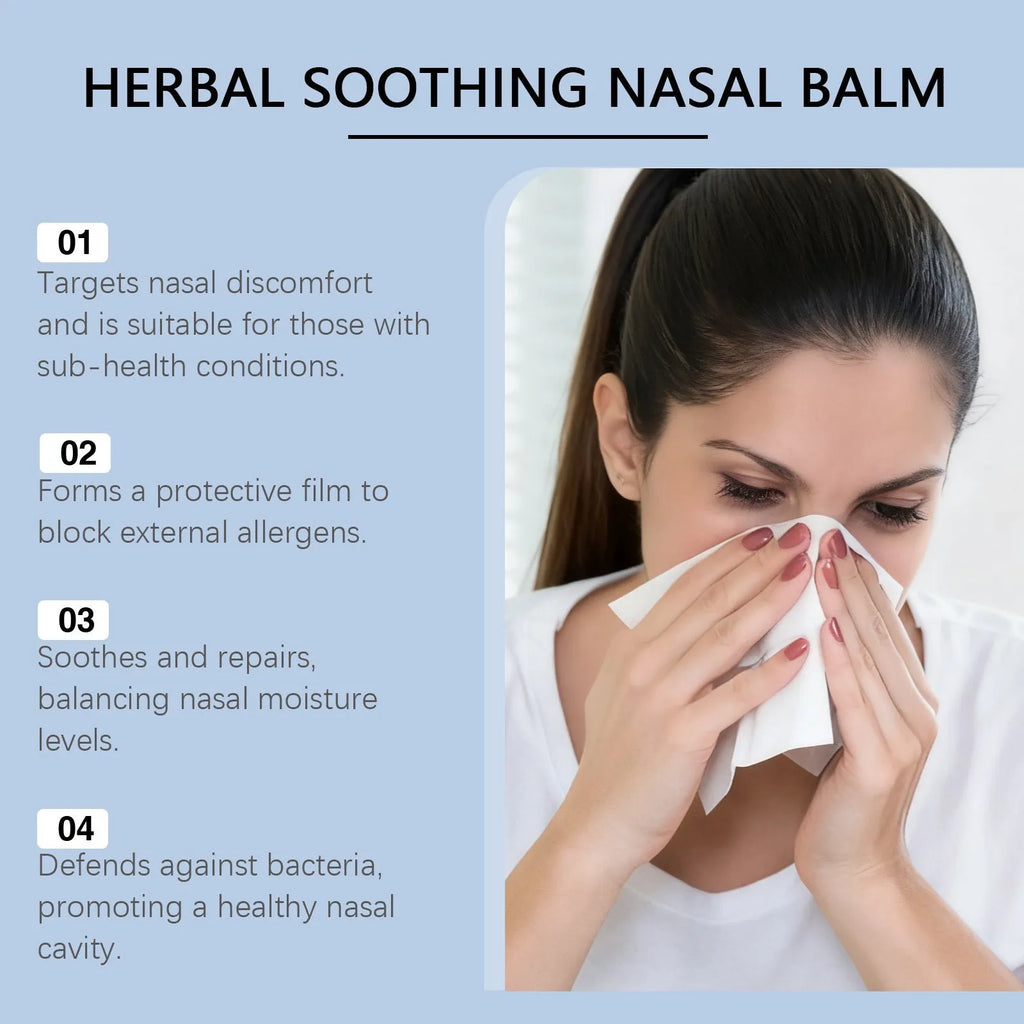 30g nose care soothing cream with mint leaves and herbal extracts for daily nasal comfort