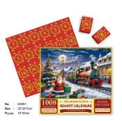 24-grid Christmas puzzle blind box countdown calendar box made of paper, 70x50 cm