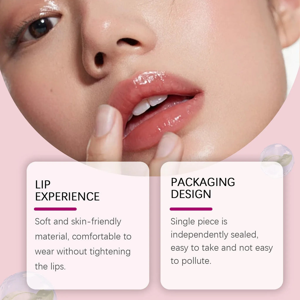 Lip nursing silicone adhesive bandage for dry cracked lips, 8cm by 12cm size