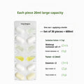 Disposable water emulsion sample travel set with 7 piece trial pack and essential oil for all skin types