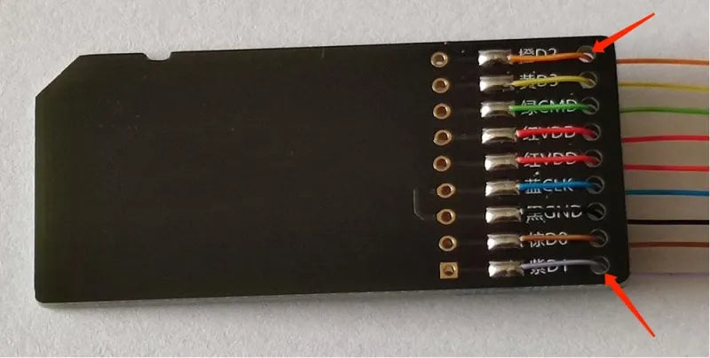 Professional EMMC read and write tool for car audio host maintenance on BMW, Audi, Mercedes vehicles.