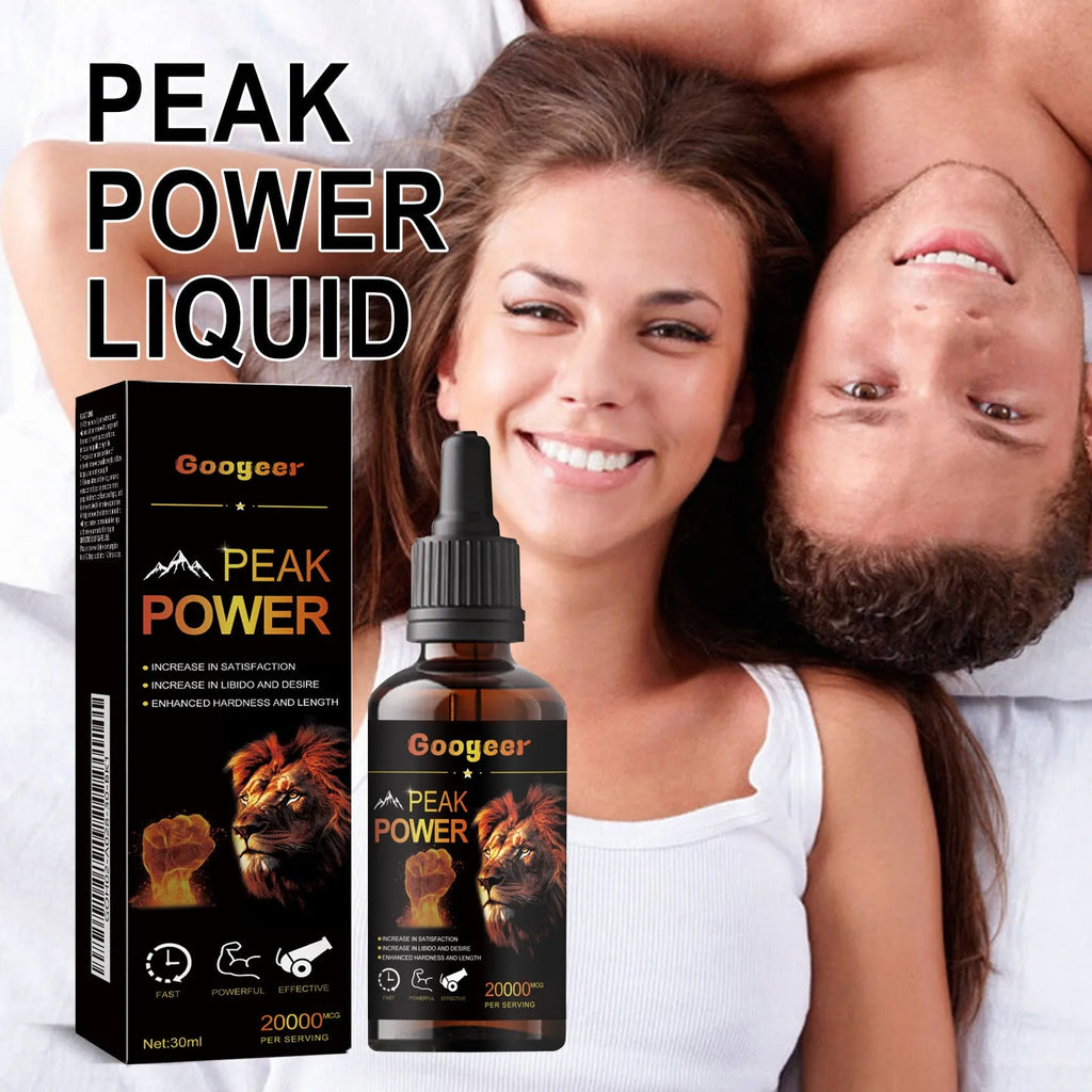 30ml bottle of energy supplement liquid for adult peak power enhancement in body care