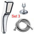 Orange hand-held pressurised shower head with rain function for normal pressure bathrooms