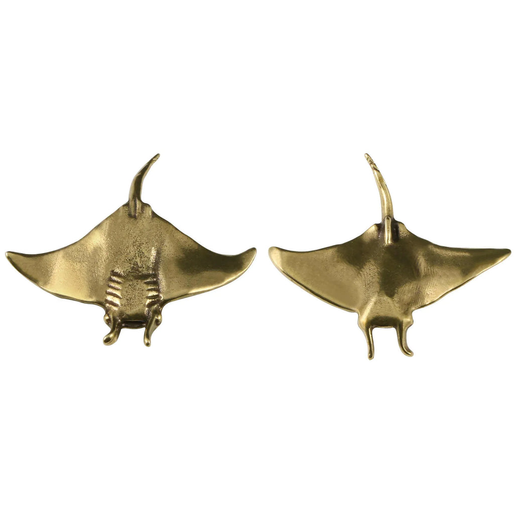 Brass devil fish ornament decoration in the colour shown, single brass fish figurine for display