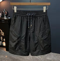 Men's camouflage cargo shorts loose fit with elastic waistband