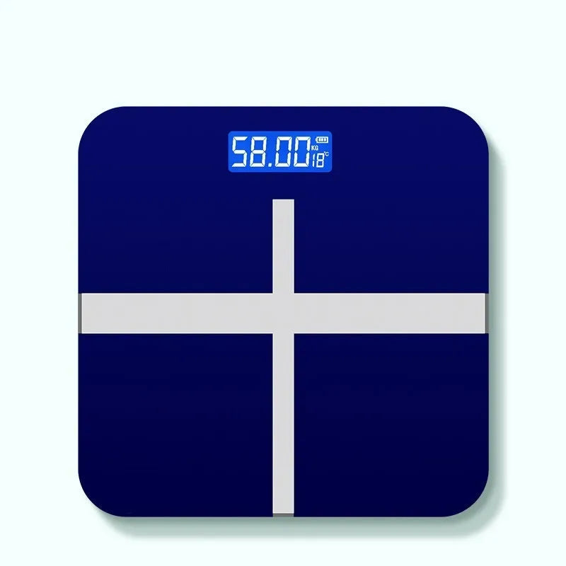 Electronic body weight scale with USB charging in choice of black, rose red or white colour