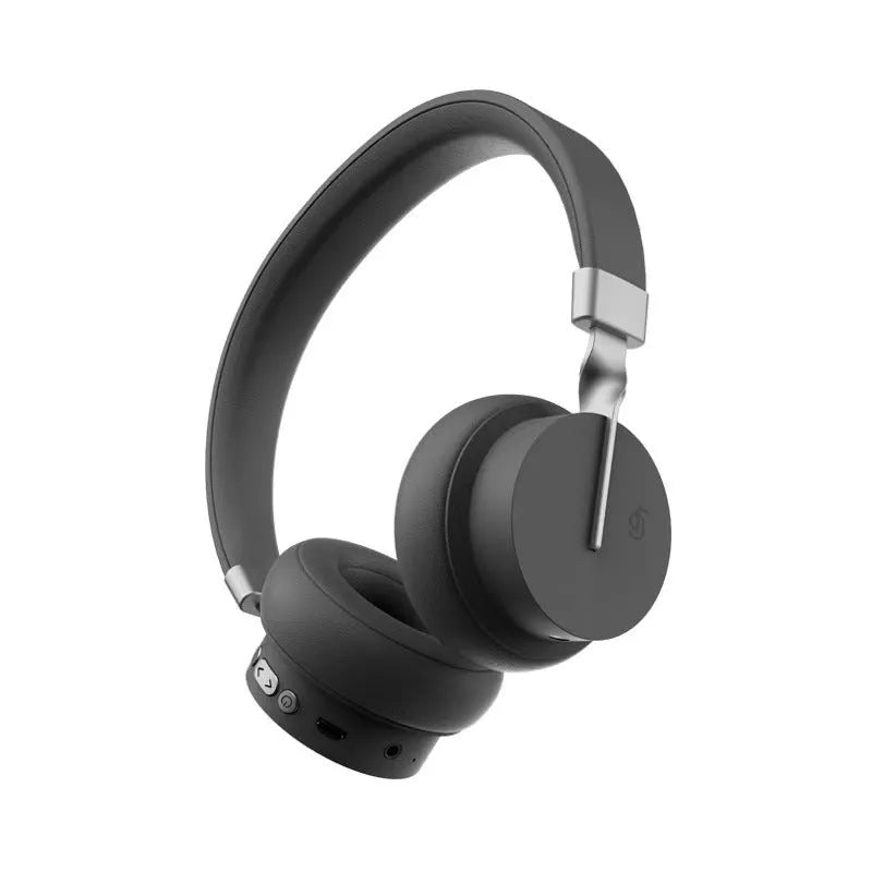 Solid colour Bluetooth headset for phone calls and music in black, blue, green, red, or white options.