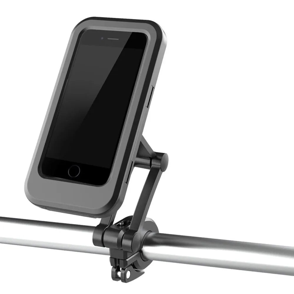Waterproof retractable motorcycle wireless charger bracket with universal mount, long version HL69