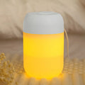 Small white cylindrical USB humidifier for desktop aromatherapy and humidification.