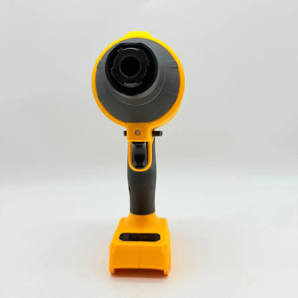 Handheld lithium battery dust blower with bare metal head for snow and debris removal