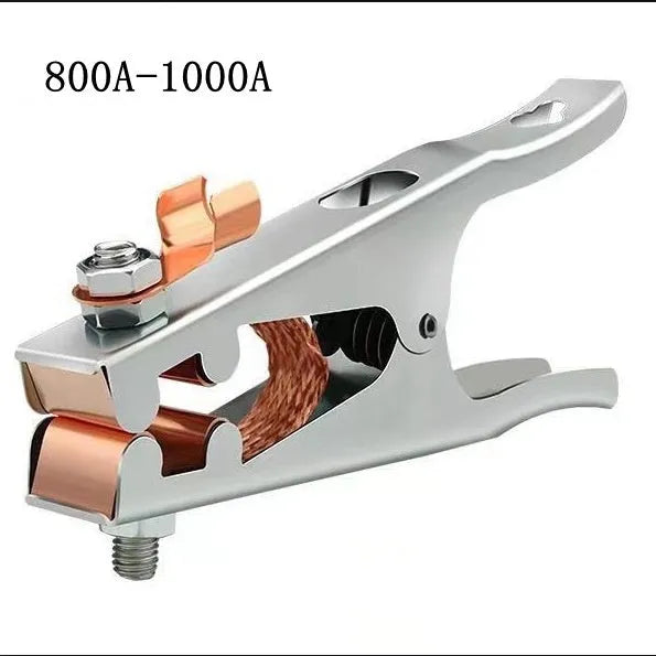 Ground copper ribbon welding iron wire clip with adjustable length, available in 300A to 1000A ratings