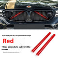 PVC car water tank horizontal bar middle net decorative strip pair in nine colours including black, red, white and cement gray