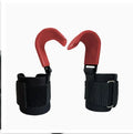 Black fitness wrist grip hook auxiliary strap for pull-up and horizontal bar training