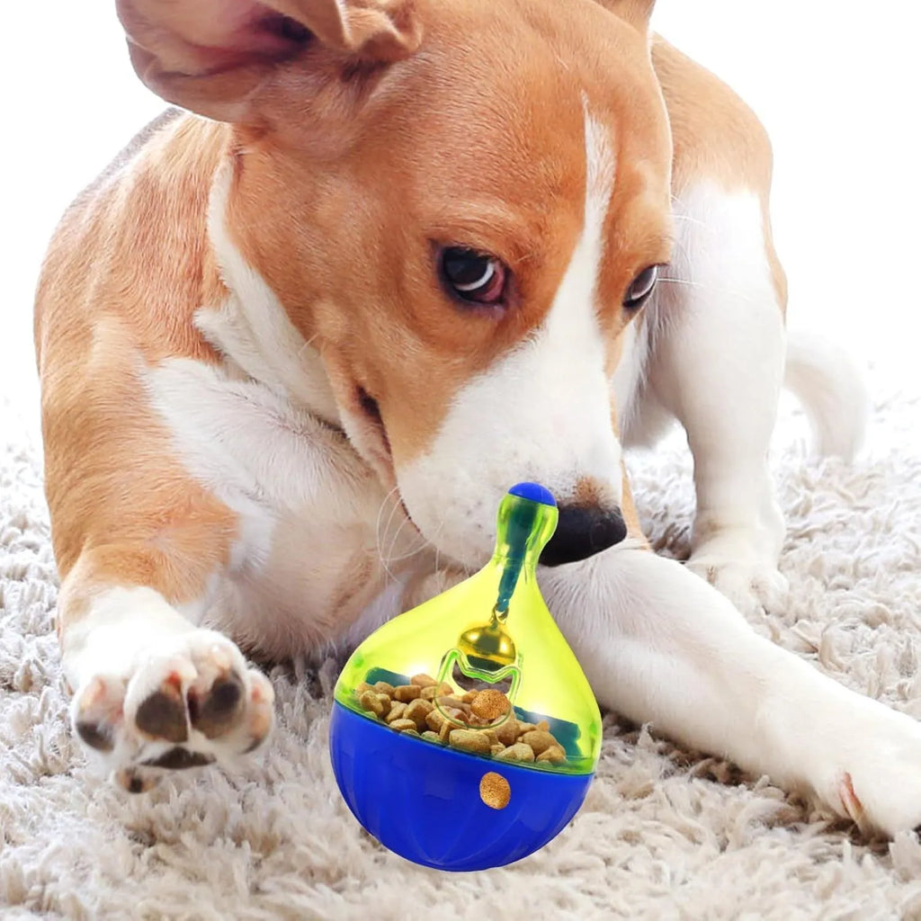 14cm tumbler-shaped pet treat dispenser for dogs and cats with leaker food system