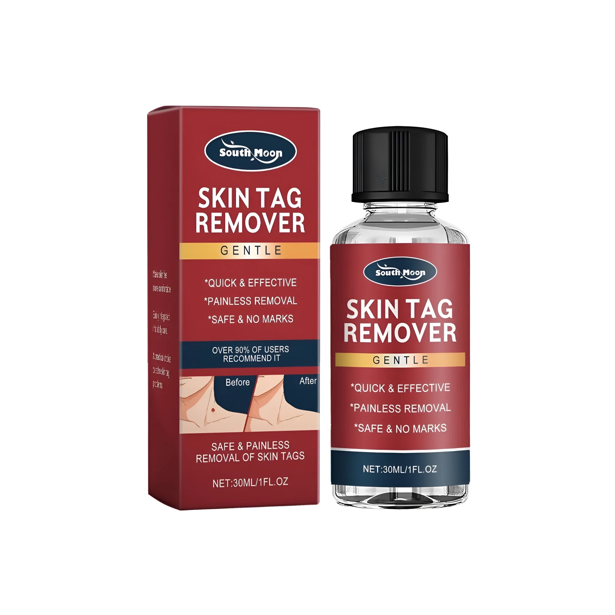 30ml bottle of facial skincare soothing liquid with tocopherol, mint and aloe vera ingredients