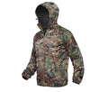 Men's ultra-thin breathable polyester sun protection hooded jacket in deep CP colour, tactical outdoor style