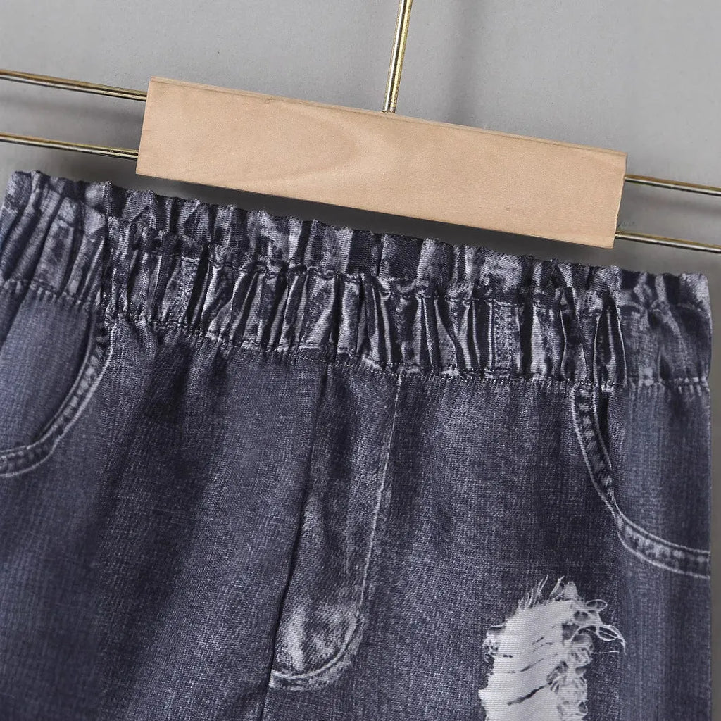 Boys grey two-piece shorts set with short-sleeved top and shorts, available in heights 4Y, 5Y, 6Y and 7Y