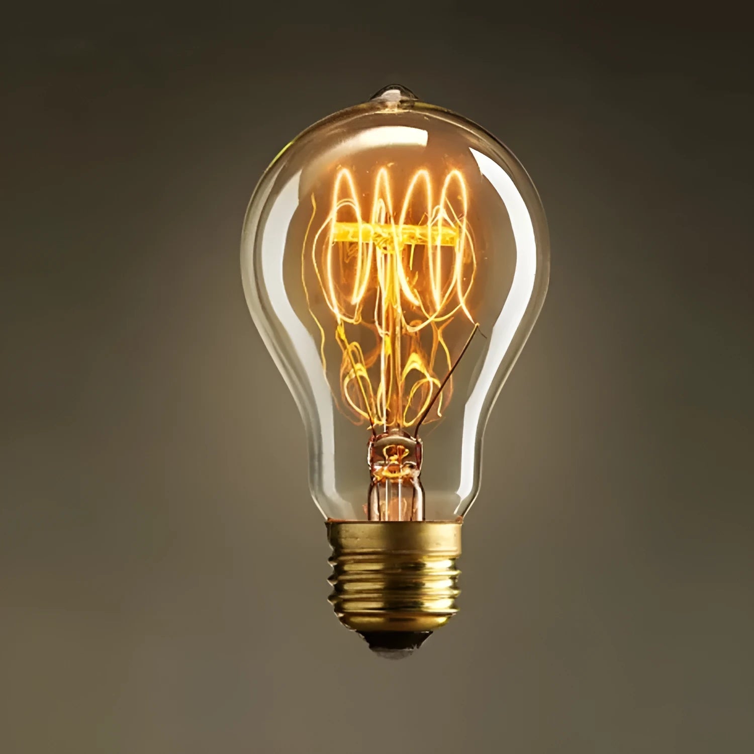 40W E27 retro bar cafe light bulb with milky beak shape and warm 2300K glow