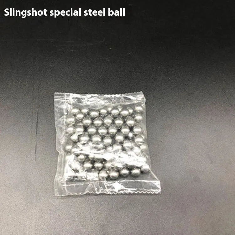 Zinc alloy outdoor slingshot with Dawei power card design on the ball bow grip.