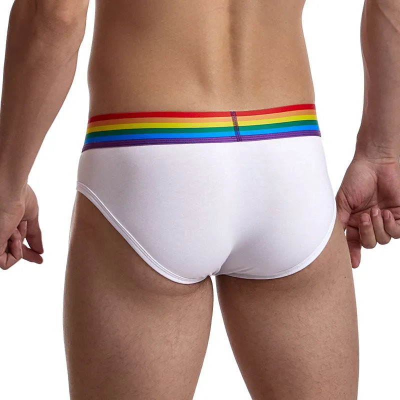 Low waist nylon briefs for men, pure colour solid black, transparent fabric, size L