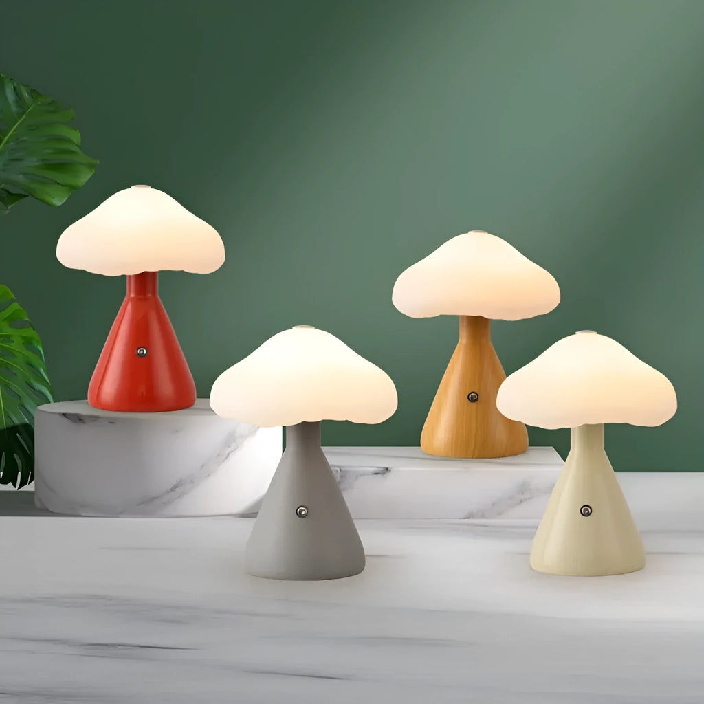 Creative touch charging table lamp, 16 x 21cm, metal lamp holder, USB charging, multiple colour options