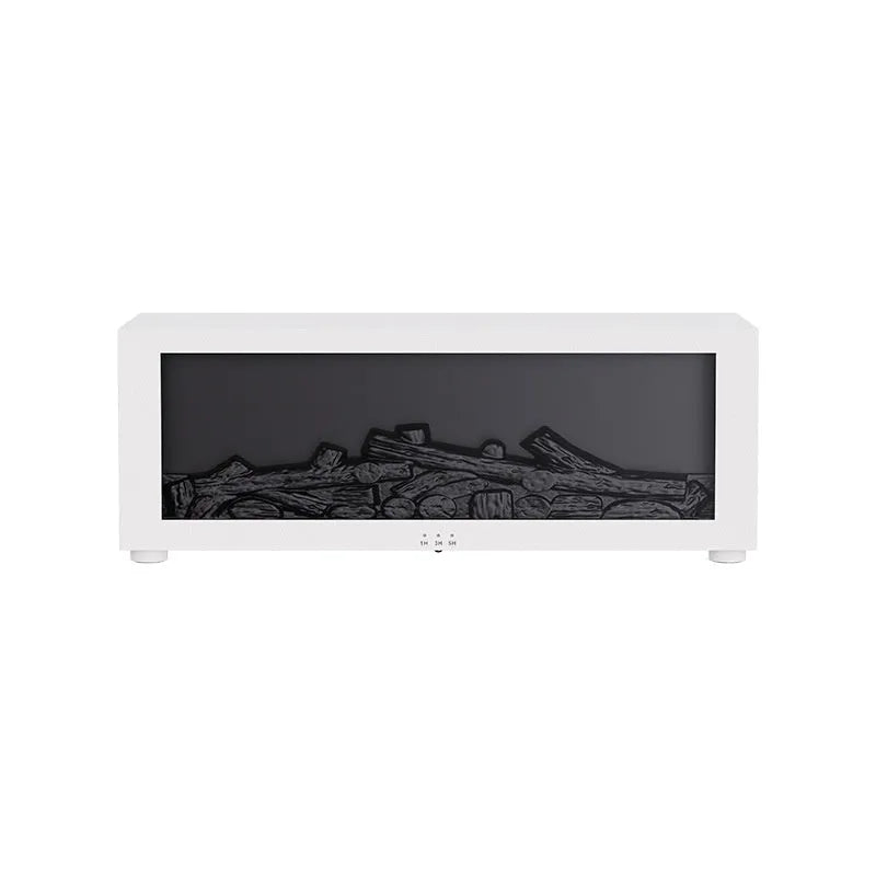 Square desktop flame aromatherapy diffuser with realistic fire effect and 7-colour mood light base.