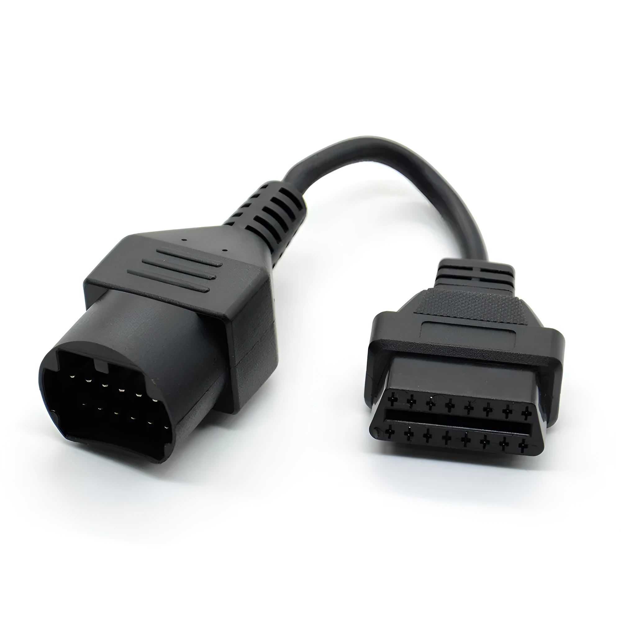 Mazda Toyota 17-pin diagnostic cable with 16-pin OBDII connector, black PVC, 100g.